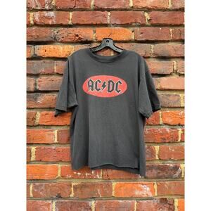 Y2K AC/DC Dark Grey Tee Size